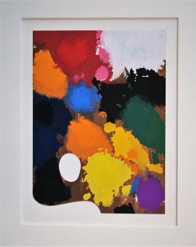 Joan MIRO (d’après) - La palette de l’artiste, 1967 - Pochoir en couleurs 2