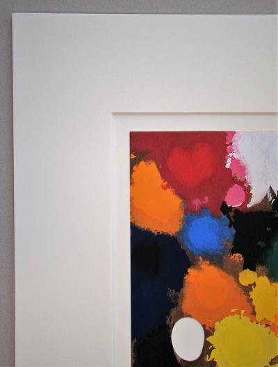 Joan MIRO (d’après) - La palette de l’artiste, 1967 - Pochoir en couleurs 2