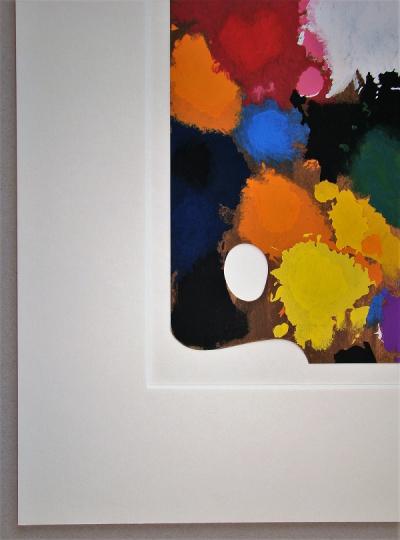 Joan MIRO (d’après) - La palette de l’artiste, 1967 - Pochoir en couleurs 2