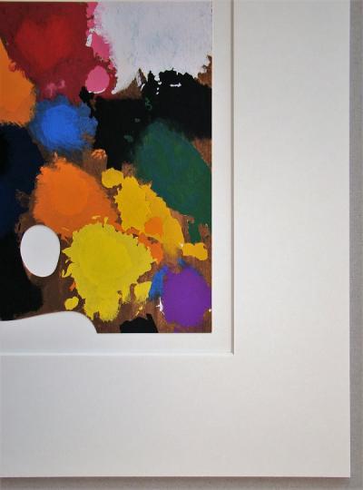 Joan MIRO (d’après) - La palette de l’artiste, 1967 - Pochoir en couleurs 2