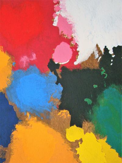 Joan MIRO (d’après) - La palette de l’artiste, 1967 - Pochoir en couleurs 2