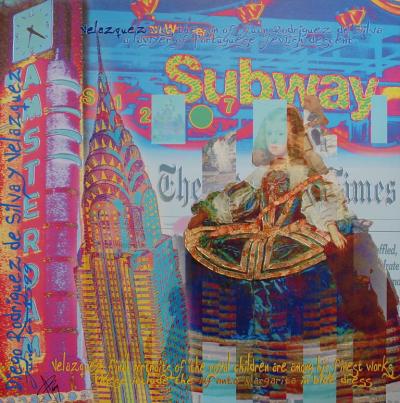 Alan BERG - Subway - Technique mixte sur toile 2