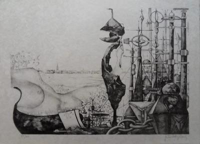 Patrick BRISSAUD - L’alchimiste - Lithographie signée au crayon et numérotée 2