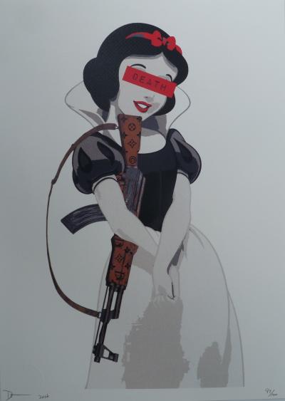 Death NYC -Snow White Gun - Sérigraphie originale numérotée et signée - 2