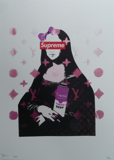 Death NYC - Mona Lisa supreme - Sérigraphie originale numérotée et signée - 2