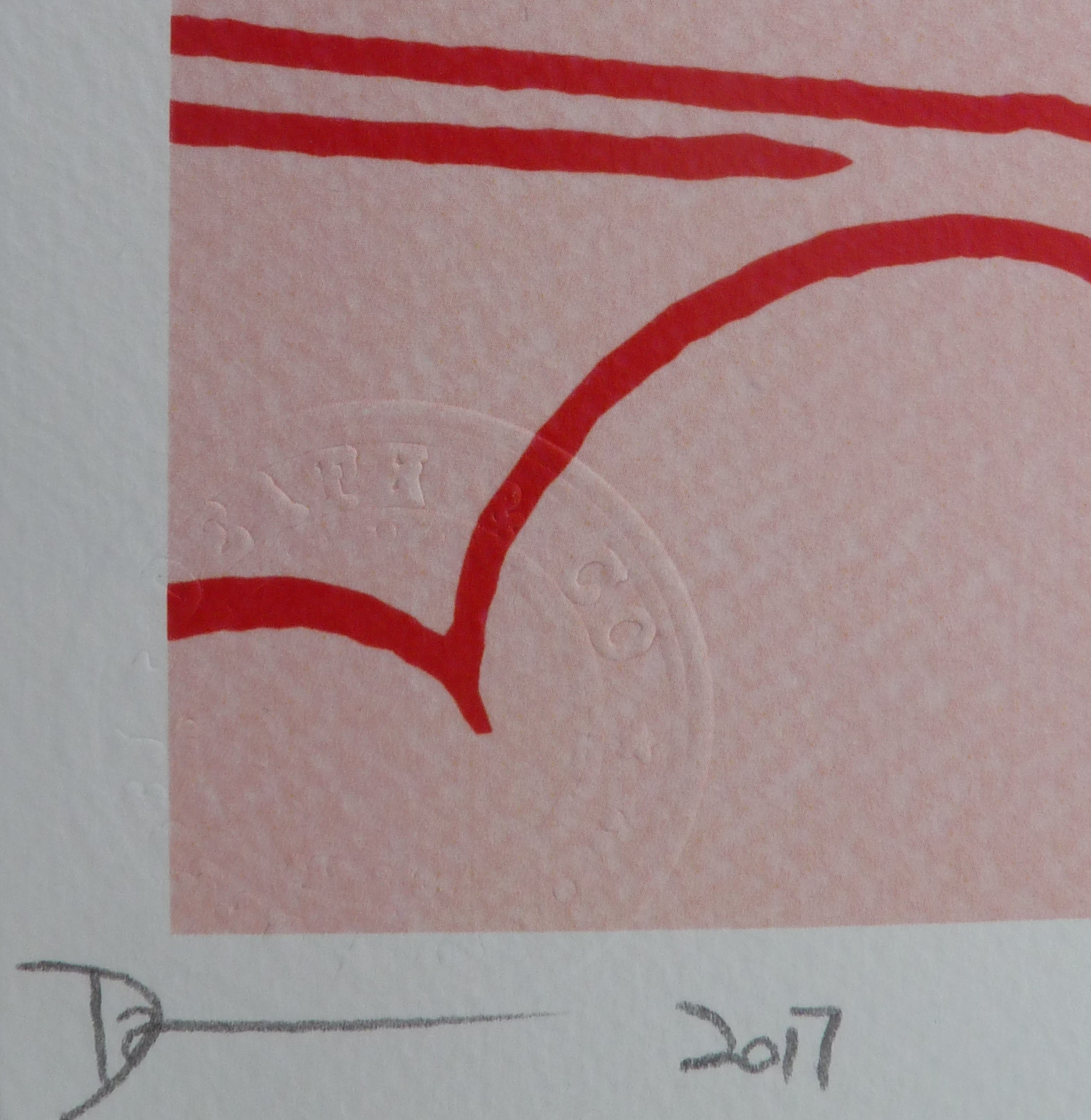 Sérigraphie Originale Signée François Patez - Art Abstrait Numéroté, édition Limitée Sur Papier