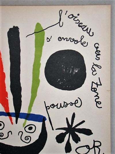 Joan MIRO - L’oiseau, 1952, Lithographie originale 2