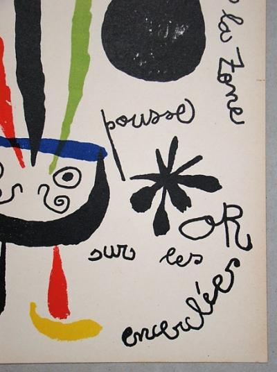 Joan MIRO - L’oiseau, 1952, Lithographie originale 2