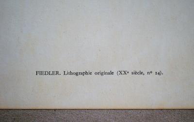 Francois FIEDLER - Composition for XXe Siècle, 1960 - Original lithograph 2