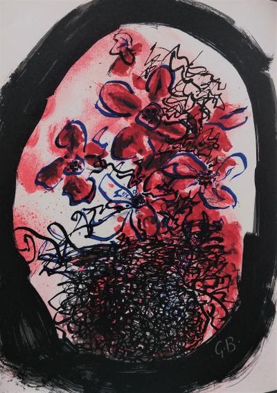 Georges BRAQUE - Fleurs - Lithographie 2