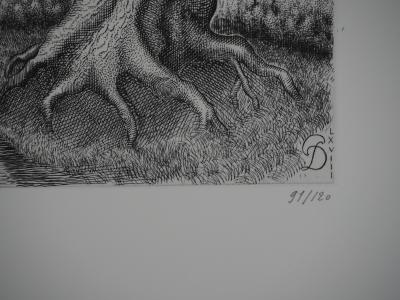 Pierre DUBREUIL : Chemin de campagne - Gravure originale signée 2