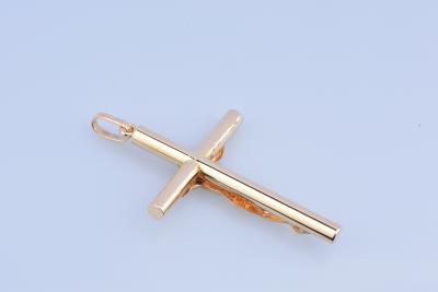 Pendentif croix de Jésus Christ en or 2
