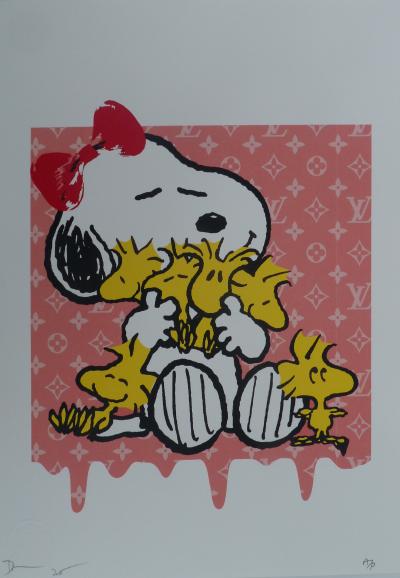 Death NYC - Soopy And Birds Louis Vuitton Pink - Sérigraphie