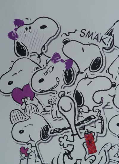 Death NYC - Snoopy  Kiss - Sérigraphie originale signée - 2