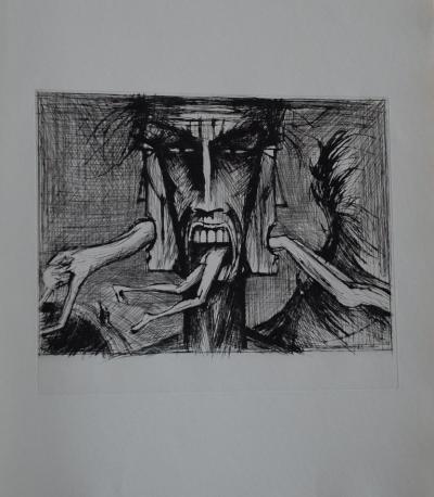 Bernard Buffet - L’enfer de Dante / Lucifer - Pointe sèche 2