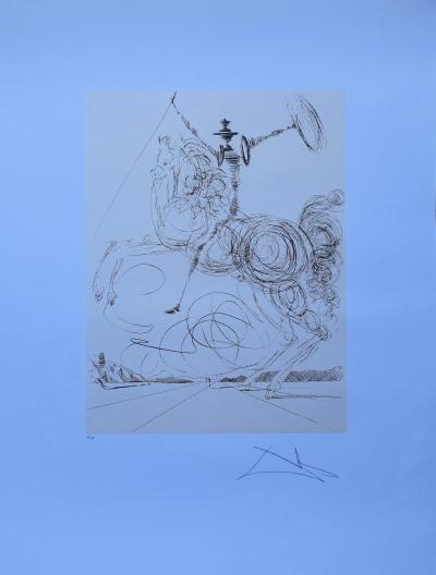 Salvador DALI (d’après) : Don Quichotte - LITHOGRAPHIE signée / numérotée 500ex 2
