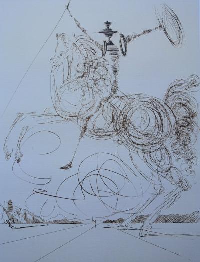 Salvador DALI (d’après) - Don Quichotte, Lithographie signée et numérotée 2