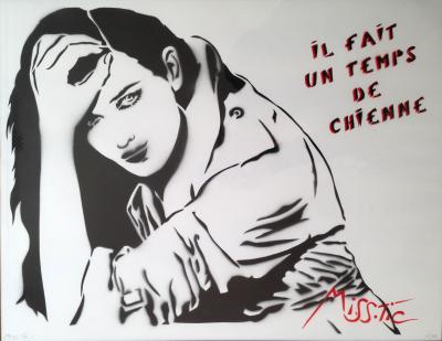 MISS TIC - Grand pochoir signé et numéroté 1/14 2