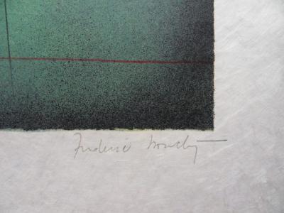Frédéric BOUCHE : Ballade équestre - Lithographie originale signée au crayon 2