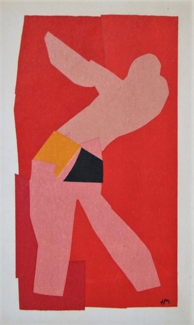 Henri MATISSE (d’après) - La petite danseuse, 1961 - Lithographie encadrée en couleurs 2