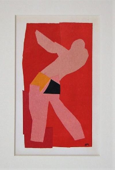 Henri MATISSE (d’après) - La petite danseuse, 1961 - Lithographie encadrée en couleurs 2