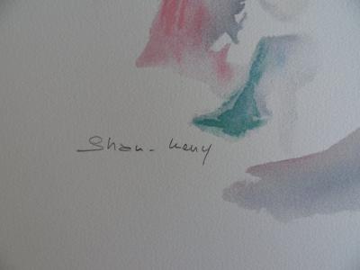 Shan MERRY - Jeune rêveuse - Lithographie signée au crayon, 350 ex 2