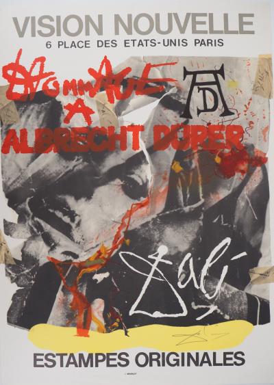 Salvador DALI : Hommage à Dürer - Litographie originale Signée 2