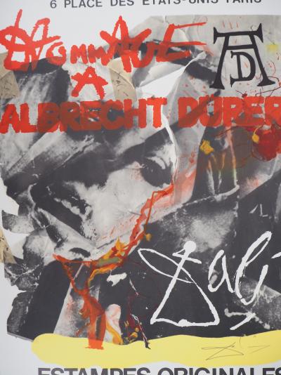 Salvador DALI : Hommage à Dürer - Litographie originale Signée 2
