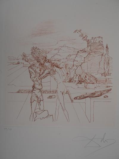 Salvador DALI : Gradiva, A Surrealist Sunday - Gravure originale signée 2