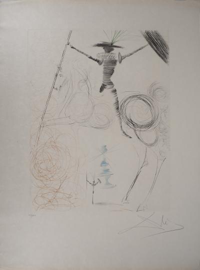 Salvador Dali : Don Quichotte et Sancho Panza - Deux gravures originales signées 2