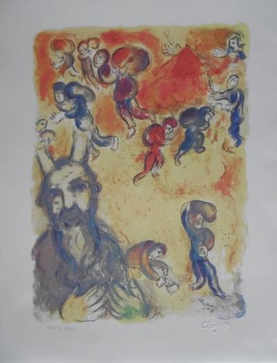 Marc CHAGALL (d’après) - l’ Exode de Moise - Lithographie 2