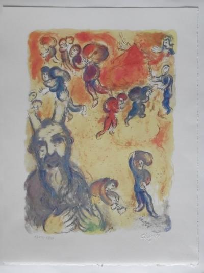 Marc CHAGALL (d’après) - l’ Exode de Moise - Lithographie 2