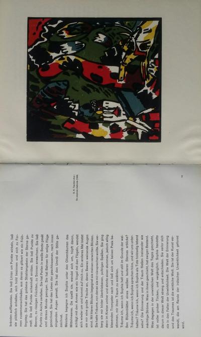 Wassily Kandinsky (d’apres) Onze peintres vus par arp, 1949  tirage posthume en 200 exemplaires du bois grave de kandinsky 2