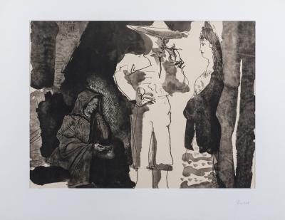 Pablo PICASSO (d’après) - La Dame et le Toréador, 1960 - Lithographie 2