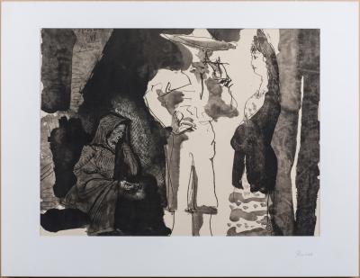 Pablo PICASSO (d’après) - La Dame et le Toréador, 1960 - Lithographie 2