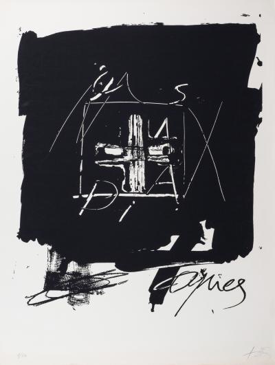 Antoni TAPIES - Sans titre - Lithographie signée au crayon 2
