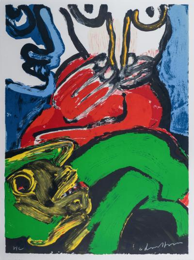 Bengt LINDSTROM - Sans titre II, 1986 - Lithographie originale signée au crayon 2