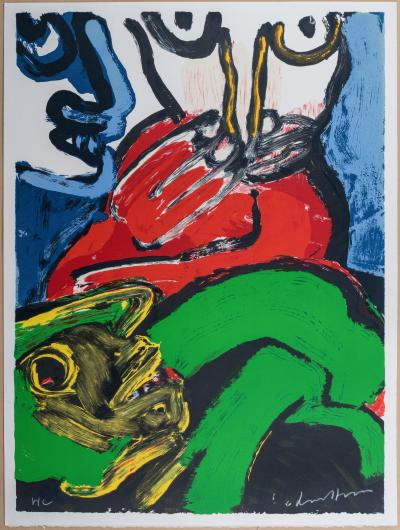 Bengt LINDSTROM - Sans titre II, 1986 - Lithographie originale signée au crayon 2