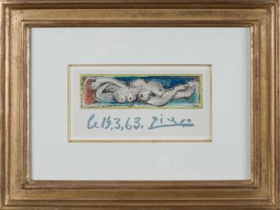 Pablo PICASSO (d’après) - Nu couché, 1963 - Lithographie signée 2