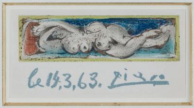Pablo PICASSO (d’après) - Nu couché, 1963 - Lithographie signée 2