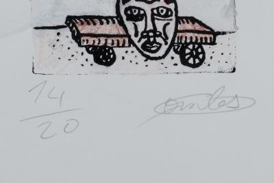 Robert COMBAS - Puisque tu me l’as demandé - Gravure signée au crayon 2