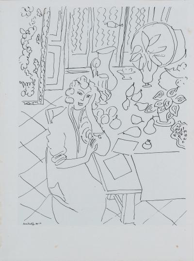 Henri MATISSE (d’après) - Femme à la fenêtre - Lithograph 2