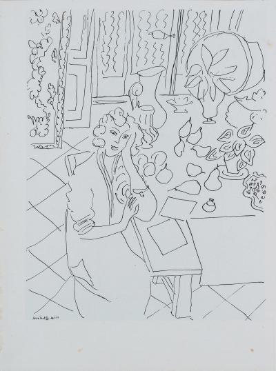 Henri MATISSE (d’après) - Femme à la fenêtre - Lithograph 2