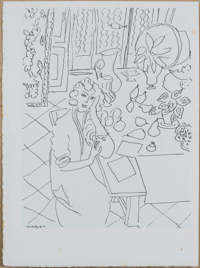 Henri MATISSE (d’après) - Femme à la fenêtre - Lithograph 2