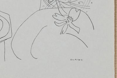 Henri MATISSE (d’après) - Femme et vase de fleurs - Lithographie 2