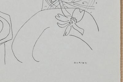 Henri MATISSE (d’après) - Femme et vase de fleurs - Lithographie 2