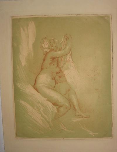 Armand BERTON « Levée d’une femme nue. » 2