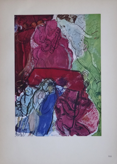 Marc CHAGALL (d’après) - Mariage, 1943 - Impression offset 2