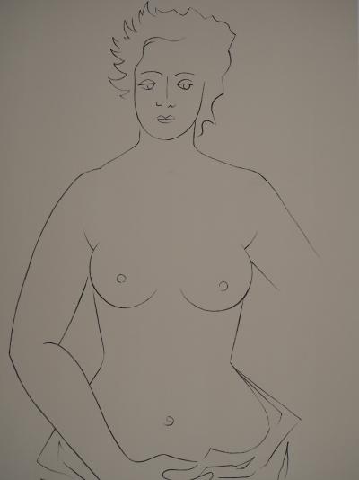 Jean PICART LE DOUX - Femme aux seins nus - lithographie originale signée 2