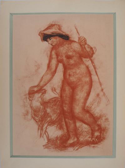 Auguste RENOIR (d’après) - Berger et Agneau, lithographie signée 2